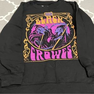 Black Crowed Long sleeve tshirt